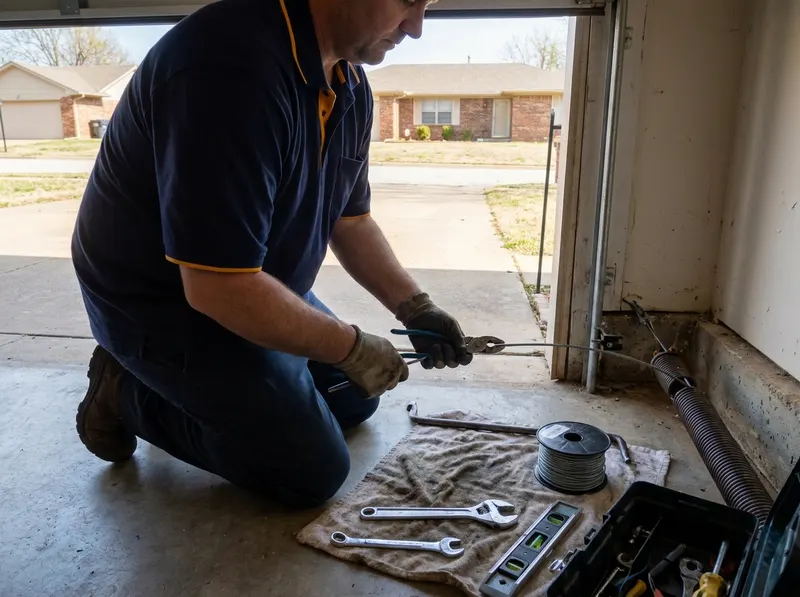 Garage Door Cable Repair in Bartlesville, OK