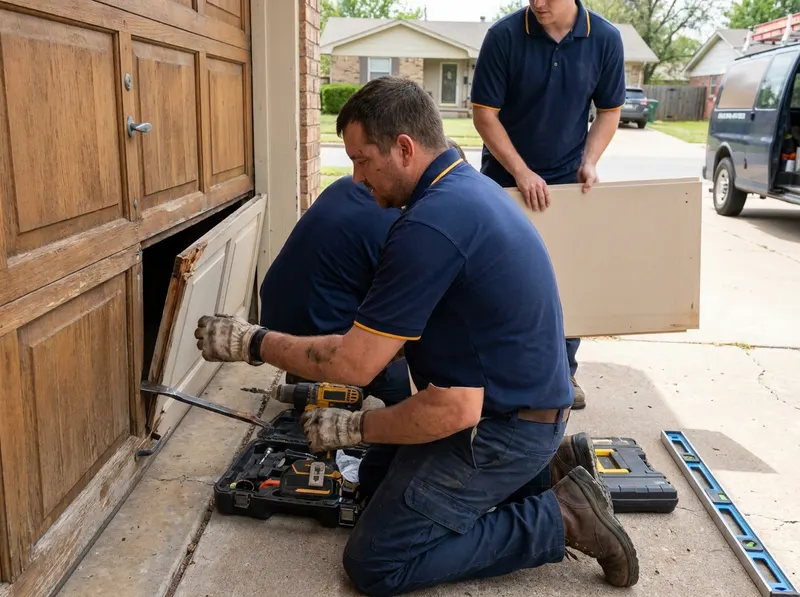 Garage Door Panel Replacement in Bartlesville, OK