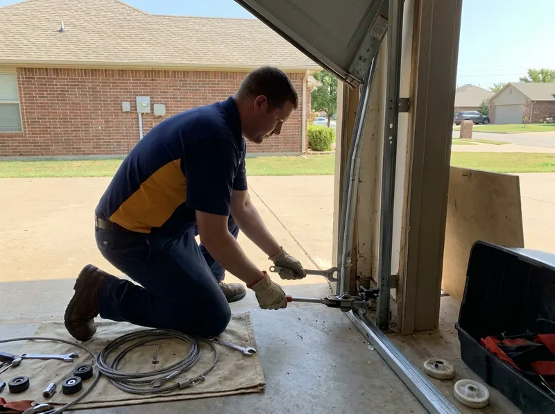 Off-Track Garage Door Repair in Bartlesville, OK